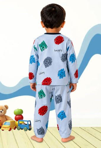 Image of 3BROS BodySuit /Dress for Boys /Girls Full Pajama & Casual Full Sleeves Night Suit Top Combo Kids Set