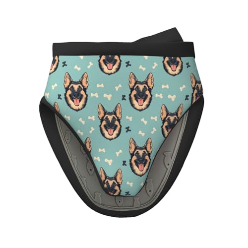 Ofenhandschuhe, hitzebeständig, deutscher Schäferhund, niedlicher Druck, Silikon-Mini-Ofenhandschuhe, weiche Küchenhandschuhe, hitzebeständig bis 260 °C, zum Kochen, Backen, Mikrowelle, mit