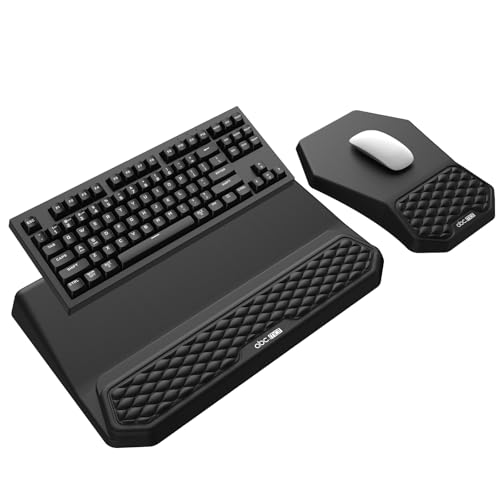 3-in-1 Ergonomic Keyboard Stand with Wrist Rest & Mouse Pad...