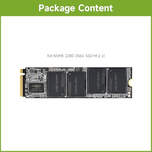 Waveshare NX M2 NVME 2280 256GB High-Speed Solid State Drive, 3D TLC Flash Memory, High-Speed Reading/Writing, NVMe Protocol M.2 Interface, 256GB Version