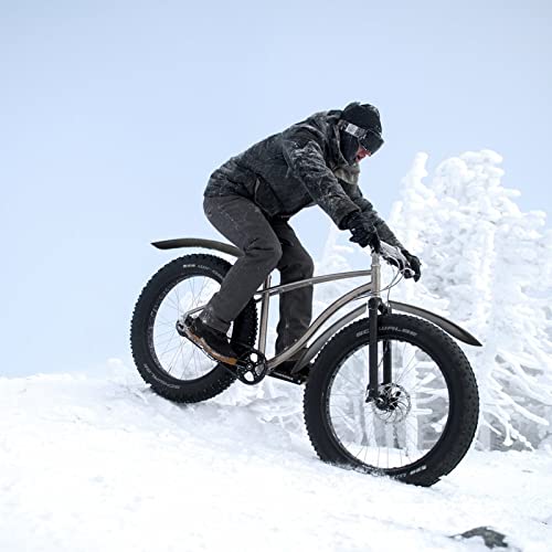 Schutzblech Set,Fahrrad Schutzbleche, Fahrradkotflügel 4. 0 Wide Bike Fender 2 Stück Schneemobil Fahrradflügel 26-29 Zoll Fahrrad Vorne Hinten Kotflügel Erweitern for Kotflügel