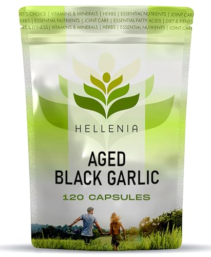 Hellenia Aged Black Garlic 120 Capsules