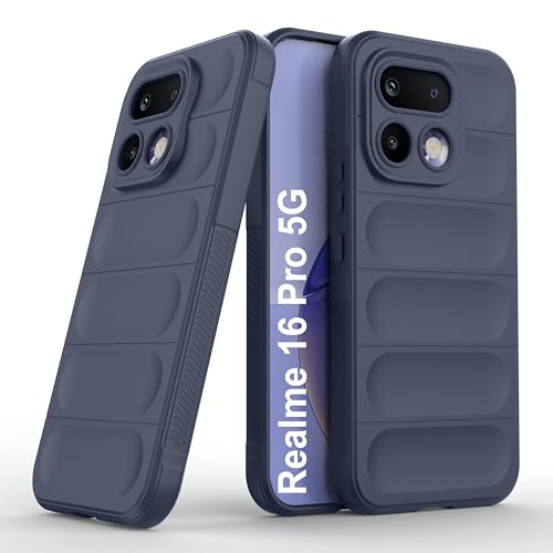 Image of Zapcase Back Case Cover for Realme 16 Pro 5G | Compatible for Realme 16 Pro 5G Back Cover | Liquid Silicon Magic Case with Camera Protection | Sapphire