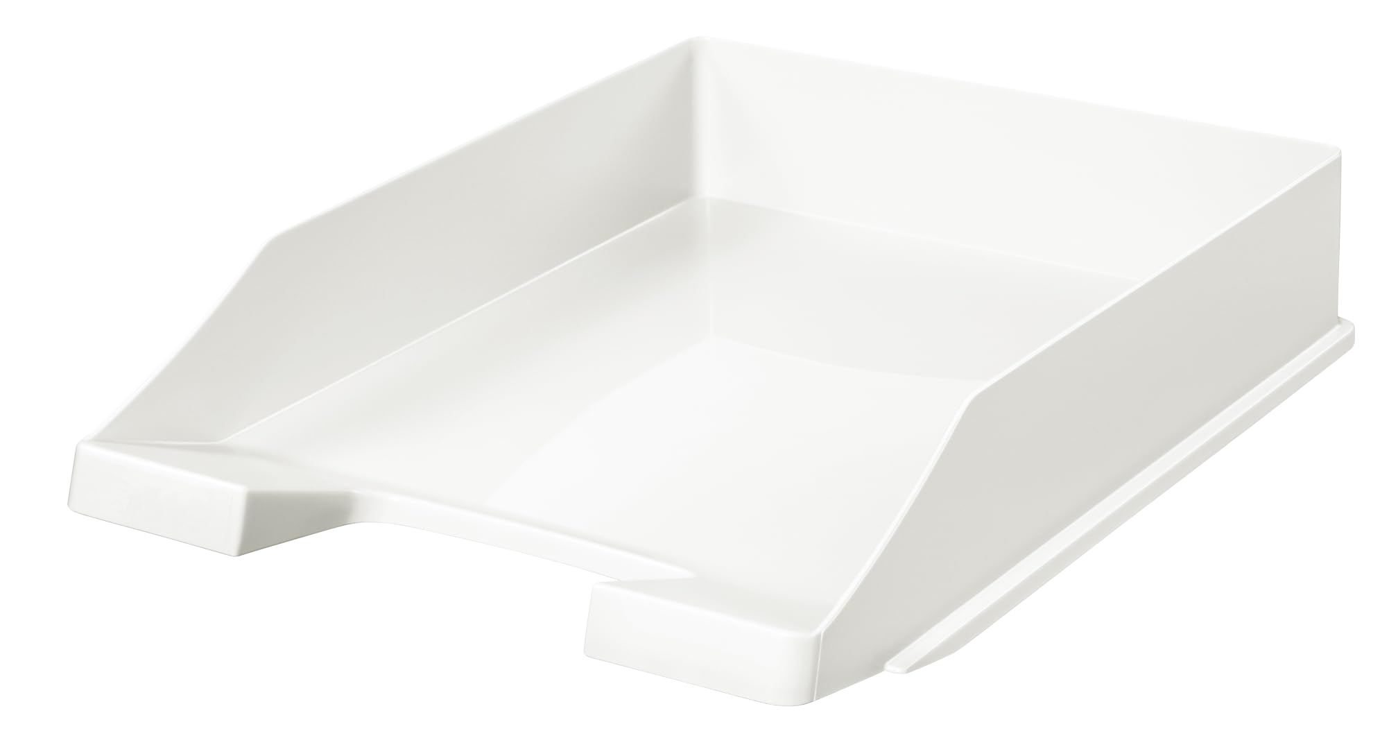 Briefablage Klassik Papiertiger DIN A4/C4, stapelbar, stabil, Ablagefächer, Briefkorb, Dokumentenablage, Ablagefach für Papier und mehr (weiß, 10er Pack, Briefablage)