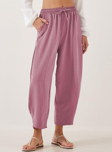 Image of EVALESS Women's High Waisted Wide Leg Palazzo Trousers