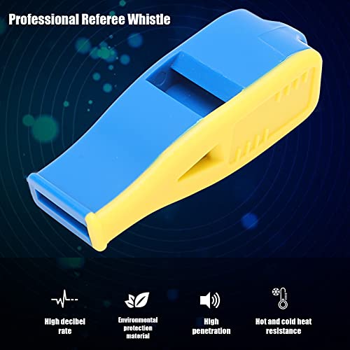Silbato profesional para árbitros con resina ABS azul y amarillo miniatura 4