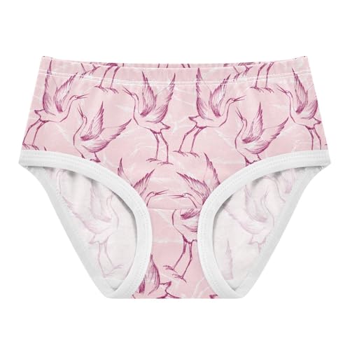Girls' Underwear Crane Pink Cotton Stretch Comfort Toddler Panties