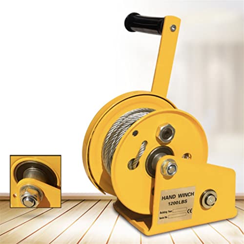 Winche manual autolock acero inoxidable 1200LBS cable 8m miniatura 2