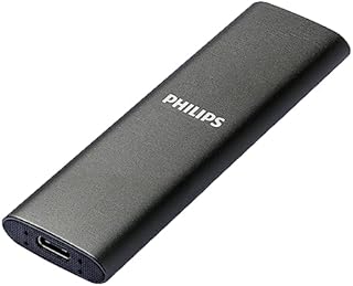 Philips Portable Externe Ssd FM01SS030P/00 Dysk Zewnętrzny, Czarny, 1 TB