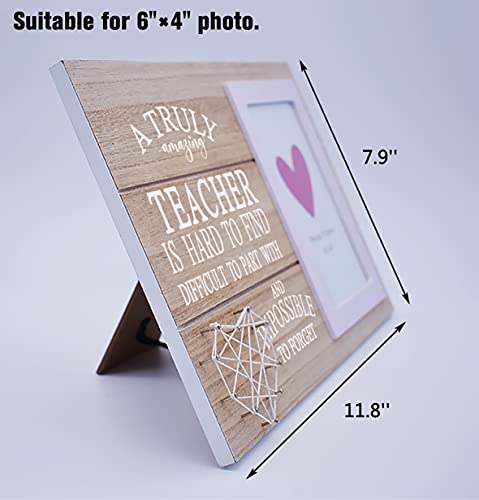 Teacher Appreciation Gifts Form Students - Teachers Day,Thank You,End Year,Back To School,Birthday,Christmas Retirement Gifts For Teachers - A Truly Amazing Teacher Is Hard To Find- Photo Frame Picture Frame Gift #TOP2