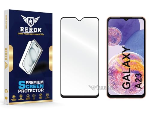 Image of Gorilla Tempered Glass Screen Protector Compatible with Samsung Galaxy A23 [Pack of 1] | Edge-to-Edge, Bubble-Free, Case Friendly, Easy Installation Kit