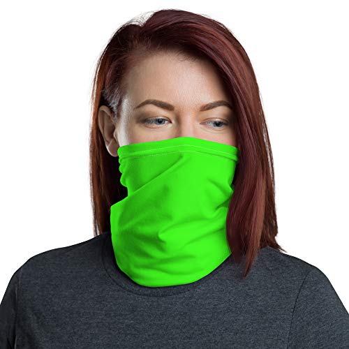 Neon Green Breathable Washable Neck Gaiter