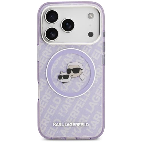 Coque antichoc iPhone 17 Pro Max Karl Lagerfeld violette protégeant avec style - 3