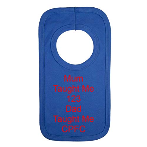 Personalised Crystal Palace Style BIB - Dad Taught Me 123 - Beautifully Embroidered Gift