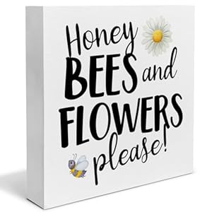 Hijie Rustic Spring Decor, Country Daisy Wood Sign, 5 x 5 Inches, Indoor Decor Hijie Rustic Spring Decor Country Daisy Wood Sign 5 x 5 Inches Indoor Decor