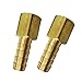Produktbild Legines Messing Schlauch-Verbindungsstück, Schlauch-ID mit Widerhaken x NPT weiblich, Adapter, 2 Stück 1/4" Barb x 1/8" NPT Female