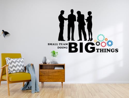 Image of Black Big Things Office - Inspirational - Motivational - Quotes - Wall Sticker for Kids Room, Living Room, School,Library (Size - 76CM X 120CM)