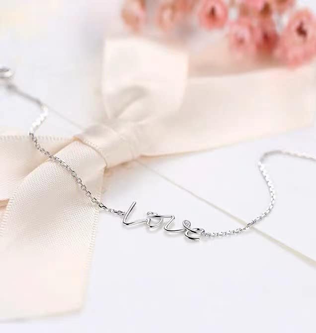 Miniatura 5 de Tobillera personalizada con nombre personalizado para mujeres y niñas, tobilleras laminadas de oro plateado con nombre inicial para mujer