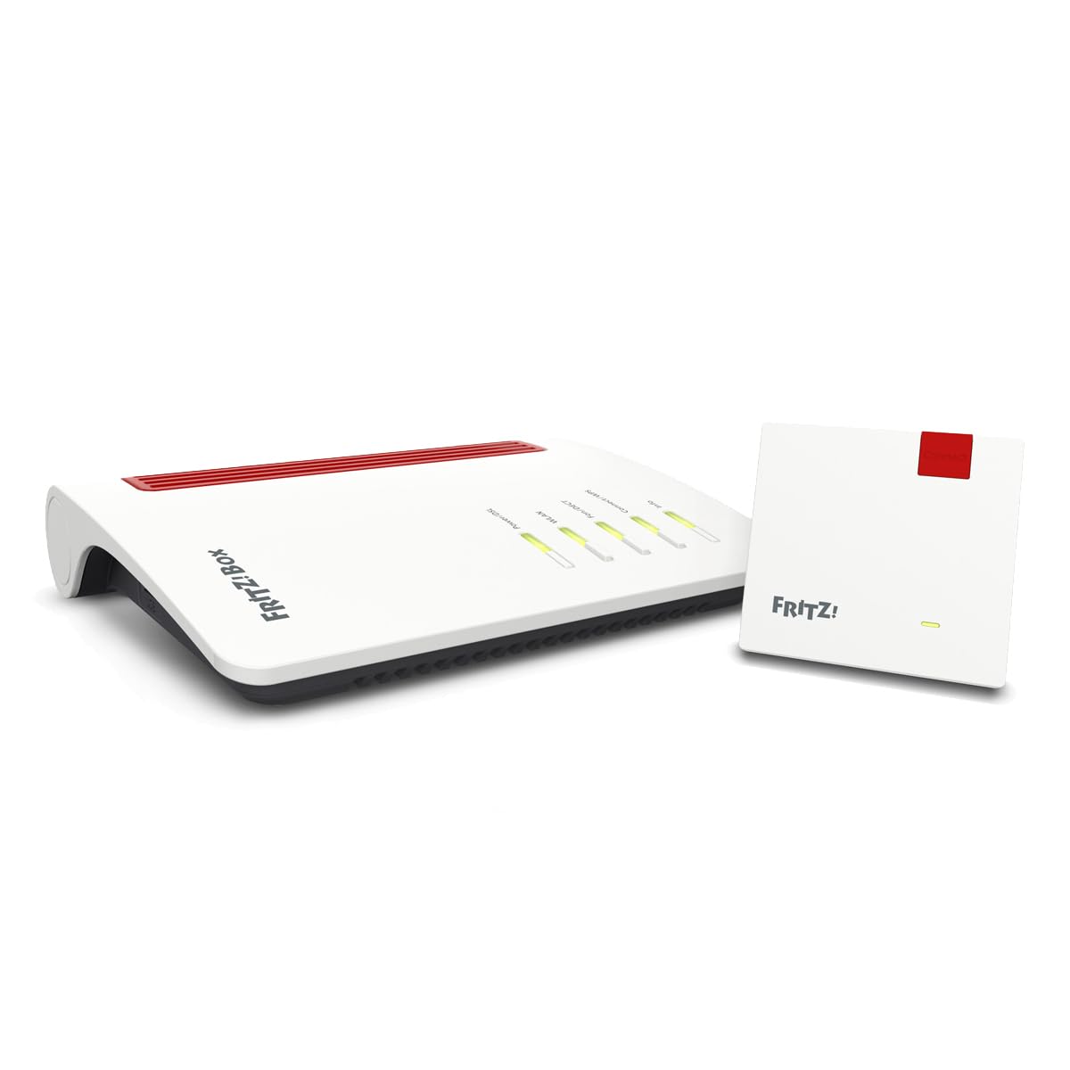 FRITZ!Mesh Set: FRITZ!Box 7530 AX (Wi-Fi 6 Router mit 1.800 MBit/s + 600 MBit/s) und FRITZ!Repeater 1200 AX (Wi-Fi 6 Repeater mit 2.400 Mbit/s + 600 Mbit/s, deutschsprachige Version)