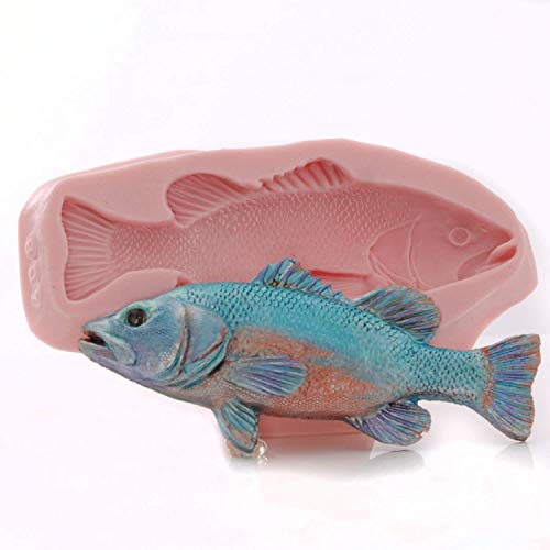 Fish Shaped Silicone Mold Food Safe Fondant Chocolate Candy Resin Polymer Clay Craft Soap Mold #TOP7