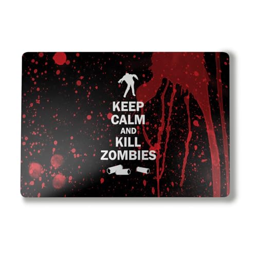 Image of Laptop Skin Compatible with Alienware M18 R2 (2024) - Kill Zombies - Premium 3M Vinyl Protective Wrap Decal Cover - Easy to Apply | Crafted in The USA by MightySkins