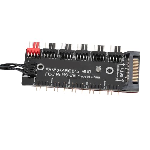 Cocoarm Divisor de Concentrador 2 en 1, Solución de Cableado Eficiente para Ventiladores ARGB y PWM, Fuente de Alimentación Estable para Refrigeración de Chasis de PC - imagen 7