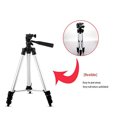 QIAOLI Videokamera-Stativ, leichtes Handy-Stativ, tragbares Handy-Kamerastativ mit Universal-Handyclip/Bluetooth… – Bild 5