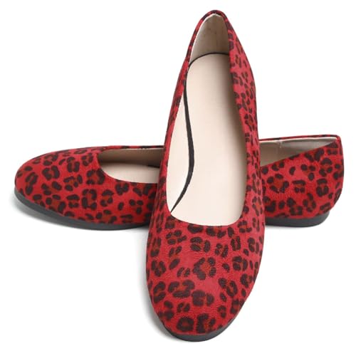 Image of Dear Time Women's Flats Comfortable Slip On Ballet Flats Soft Solid Casual Shoes