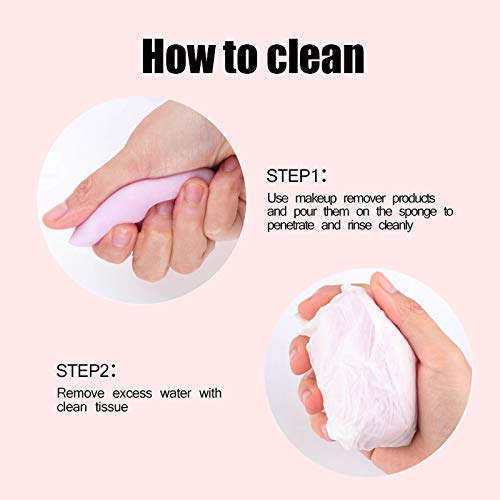 Image of MAYU 2PCS Multicolor Makeup Sponges Set Blender Beauty Cosmetics Tool Flawless Facial Powder Puff Foundation Sponge