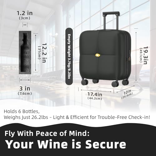 SERABETTO 6-Bottle Wine Luggage