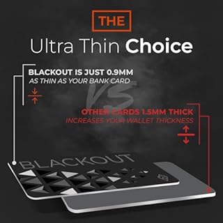 AKIELO BLACKOUT RFID Protection Card – Scheda Blocco RFID Anti-Frode Ultra Sottile – Proteggi Carte di Credito Contactless – Porta Carte con Protezione (Edizione Nera – 2 Pezzi)