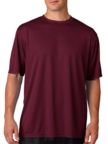 A4 Men's Cooling Performance T-Shirt, Maroon, Medium