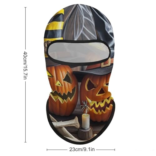 Balaclava Sonriente Extraño Calabaza para Hombres y Mujeres, Máscara de Protección Solar Transpirable para Todo el Cabeza para Senderismo, Ciclismo, Correr, Conducir miniatura 2