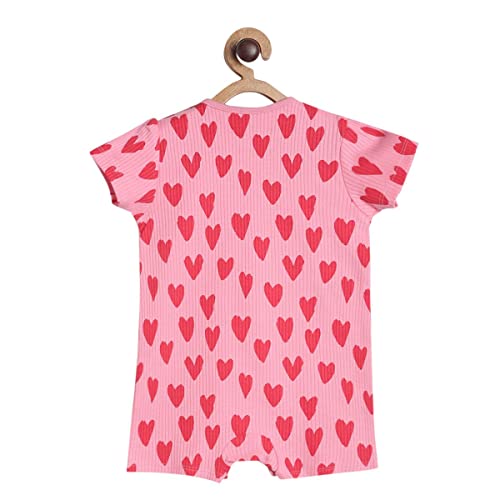 Image of miniklub Girls Pack of 2 Printed Pure Cotton Rompers