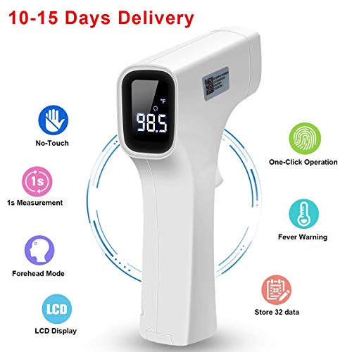 TICTIKY BBLOVE Forehead Thermometer, Non-Contact Digital Infrared Thermometer Gun with LCD Display, Accurate
