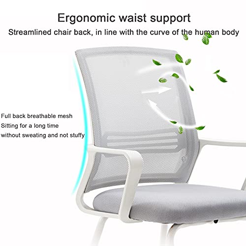 Chaise de bureau pivotante mal de dos dossier maille et accoudoirs