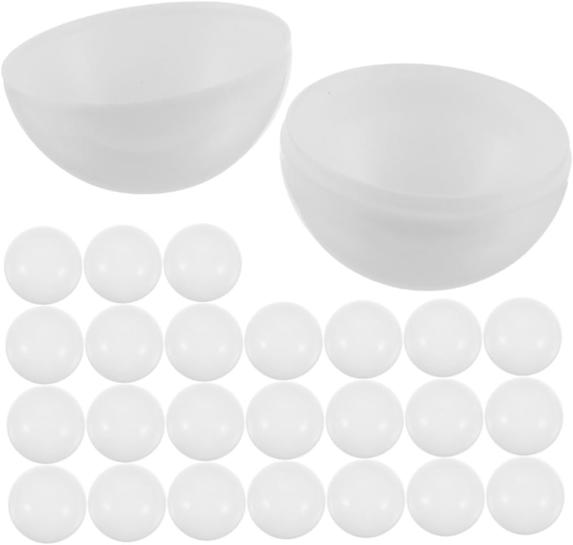40pcs Openable Raffle Balls Lightweight Solid-color Lottery Balls for Parties Events Drawings Hollow Design for Surprises