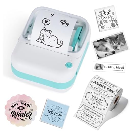 cudinham B3 Label Maker, Bluetooth Thermal Label Printer with Printing Paper, Portable Mini Sticker Printer Supports 12-57mm Papers for Notes, Home, Office, Photos, Compatible with iOS & Android