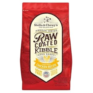 Stella chewys raw coated kibble chicken recipe dog food 22lb  urban country home decor