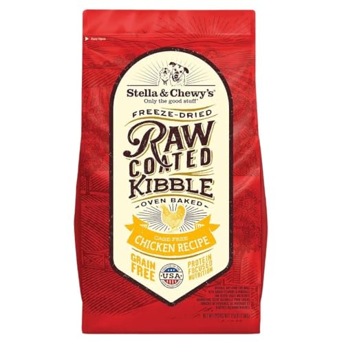 Stella Chewys Raw Coated Kibble Chicken Recipe Dog Food 22lb