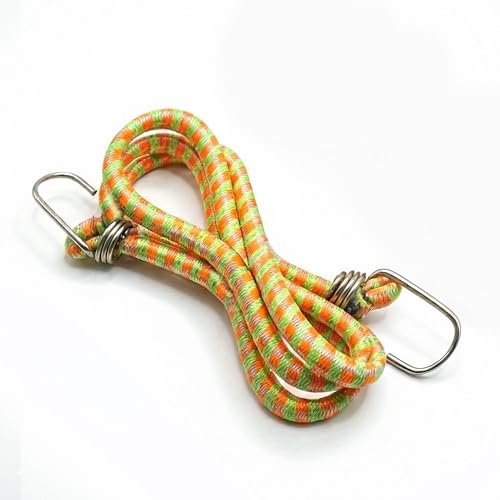 Image of VERAT High Strength Stretchable Elastic Rope /Bungee Cord - Versatile for Hanging Clothes, Tying Behind Bikes, etc. (2m + Expandable) (Multicolour, Pack of 1)