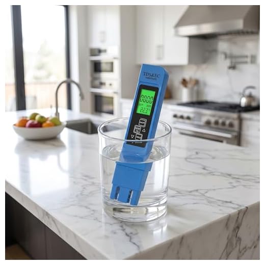 4 in 1 TDS Meter Digital Water Tester, Accurate TDS EC & Temperature (°C/°F) Meter 0-9999ppm for Tap Water, RO System, Aquarium
