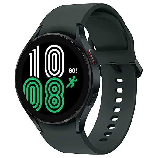 SAMSUNG Galaxy Watch 4, 44mm Smartwatch with ECG Monitor Tracker for Health Fitness Running Sleep Cycles GPS Fall Detection LTE US Version, Green (Renewed)