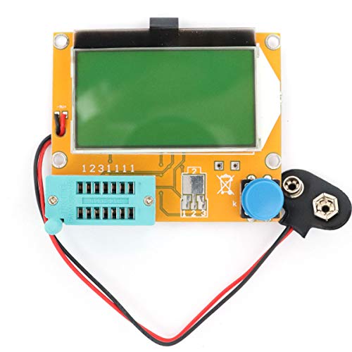 Image of FainWan Multifunction LCR-T4 Mega328 Transistor Tester Diode Triode Capacitance ESR Meter MOS PNP /NPN M328 with Inductance Capacitor ESR Testing Function Green Backlight LCD Display