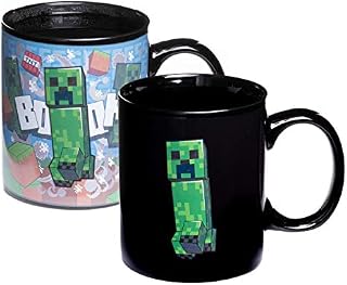 Paladone Minecraft Creeper Heat Change Mug, 295 ml, Officially Licensed Merchandise