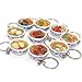6pcs Mini Lifelike Simulation Flower Bowl Noodle PVC Delicious Educational Model Cell Phone Charm Bag Strap Pendant
