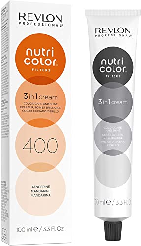 REVLON PROFESSIONAL Nutri Color FILTERS – FASHION FILTERS 400 Mandarine, 100 ml, Farbmaske mit INSTA-PIC-TECHNOLOGY, Tönungsmaske für aufregende Farbergebnisse & intensive Haarnuancen, vegan