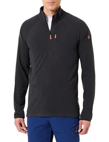 Fjällräven Herren Övik Lite Fleece Half Zip Sweatshirt, Black, L