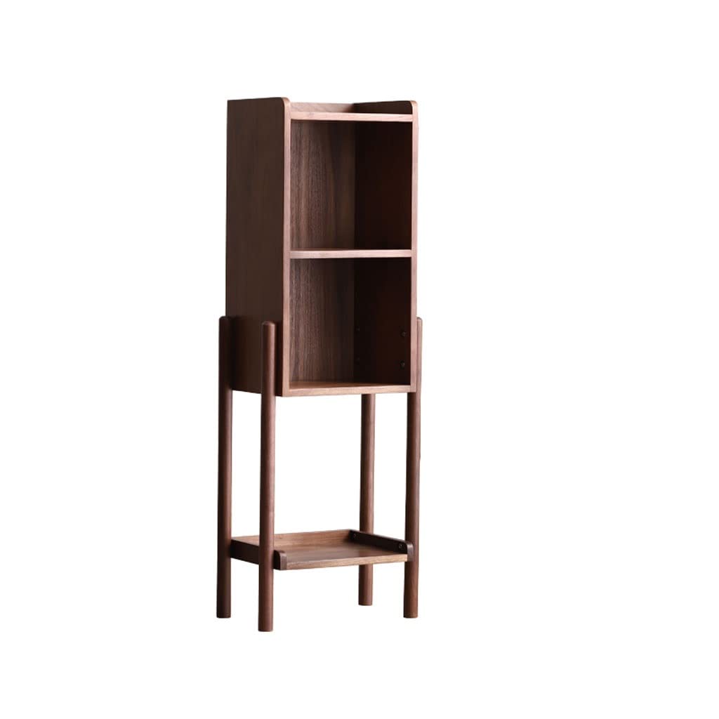 BHGFYXBS Independent Bookshelf Indoor Retro Freestanding Bookshelf Bedroom Bedside Locker Small Bookcase Storage Rack Living Room Side Cabinet Bookcase Organizer