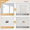 FZK Peg Board with Hooks, Plastic Pegboard Kit with 4 White Pegboards and Accessories, Peg Board Wall Organizer for Office and Craft Room